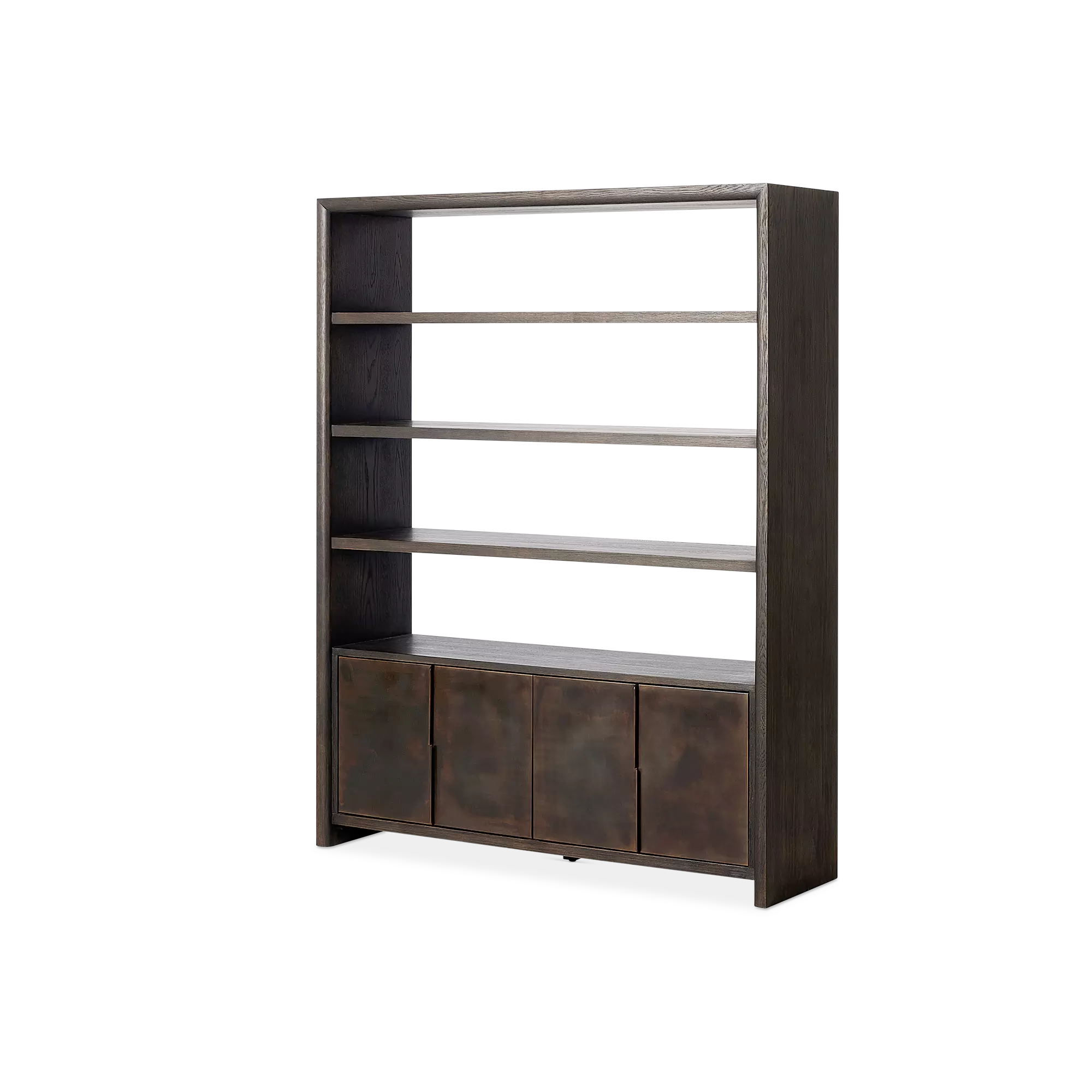 Arlington - Oak Wood and Iron Bookcase by Four Hands