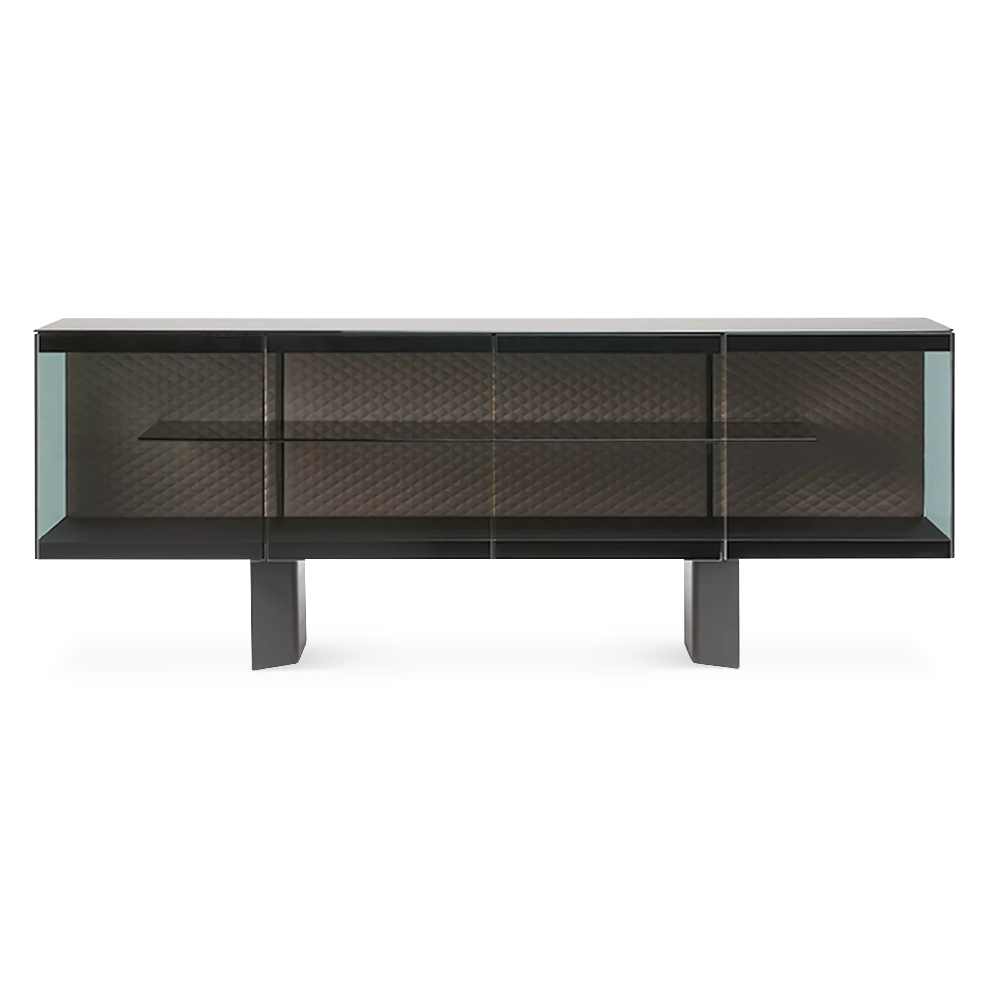 Boutique - Glass and Steel Sideboard by Cattelan Italia
