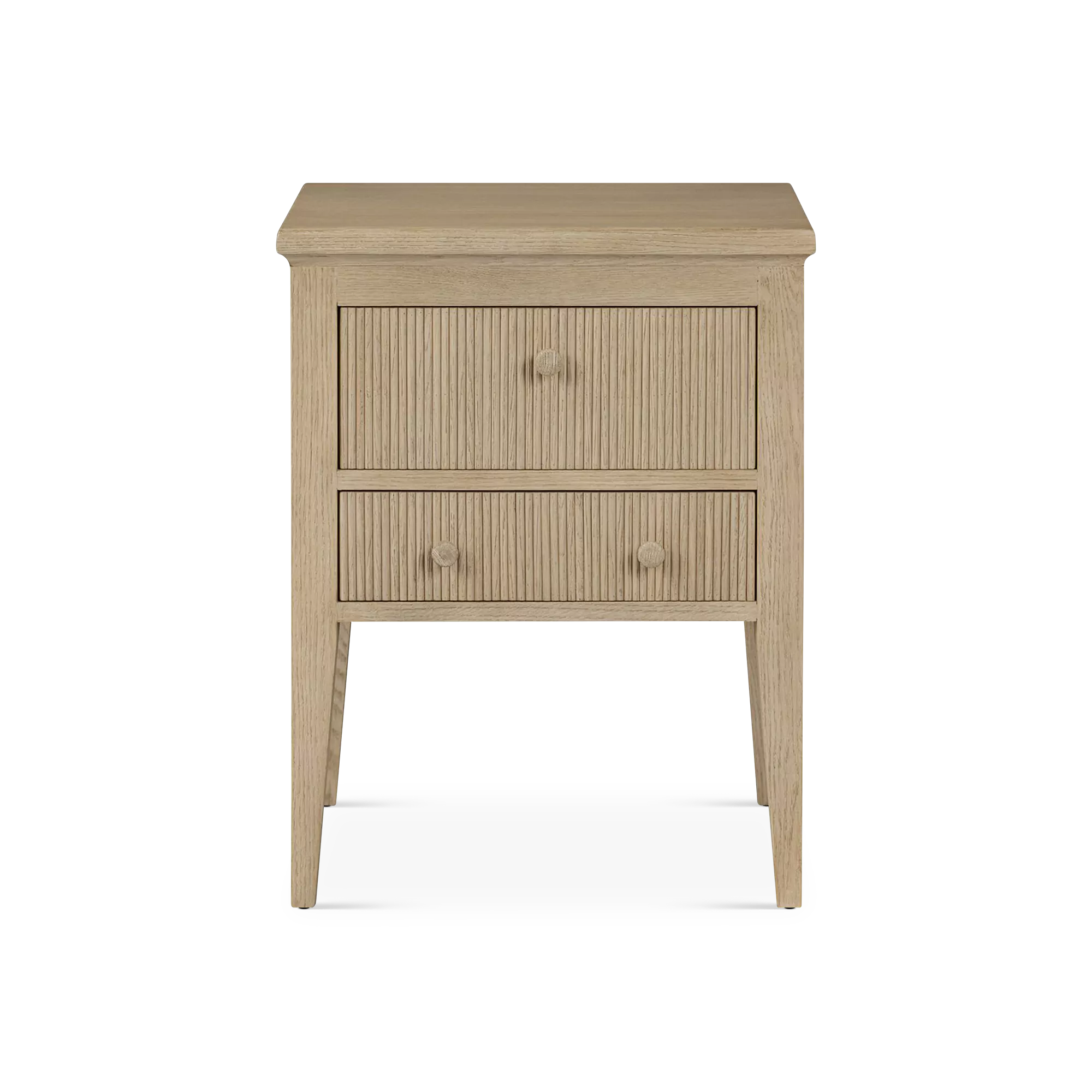 Bush - Oak Wood Nightstand by Four Hands