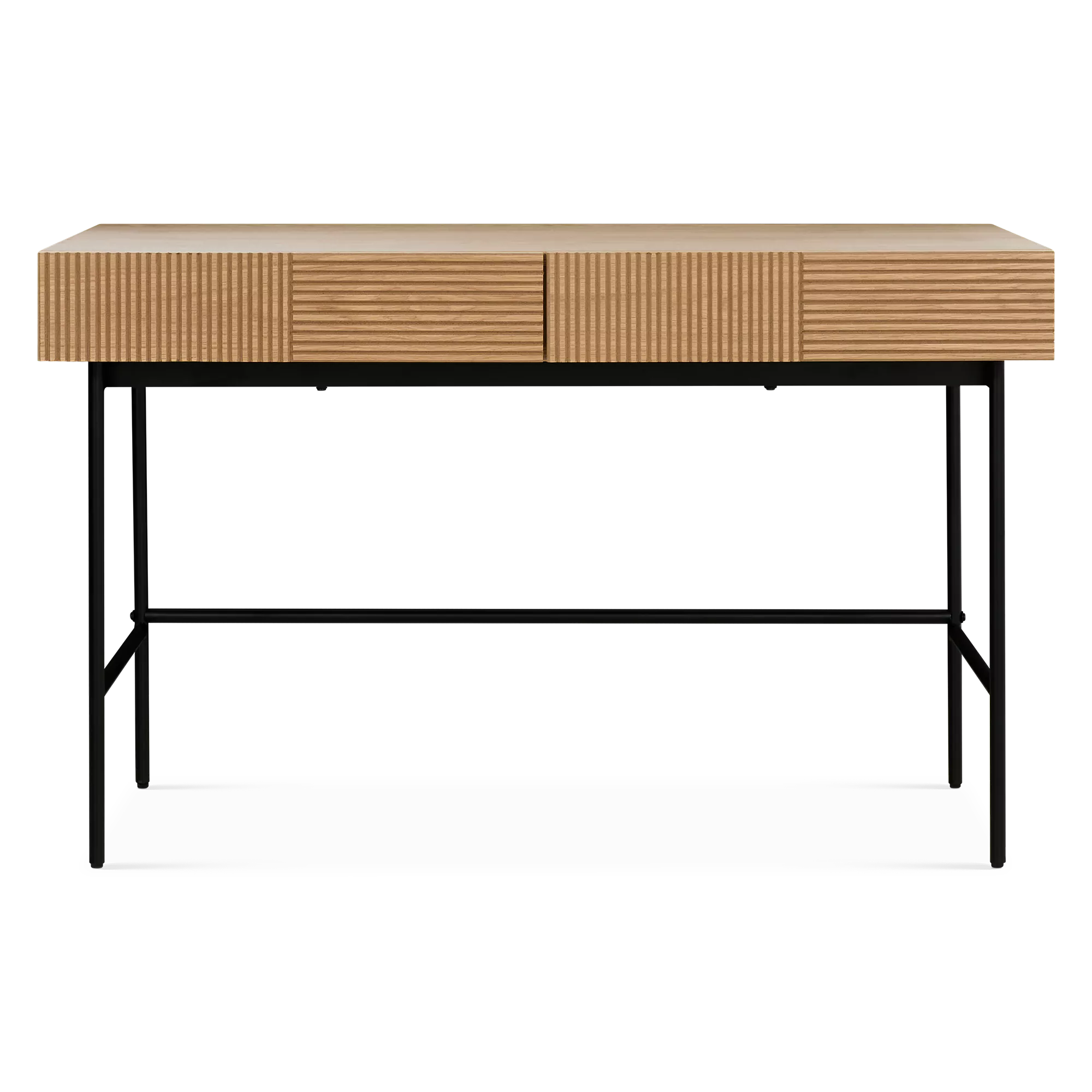 Cannelle - Natural or Black Oak Desk