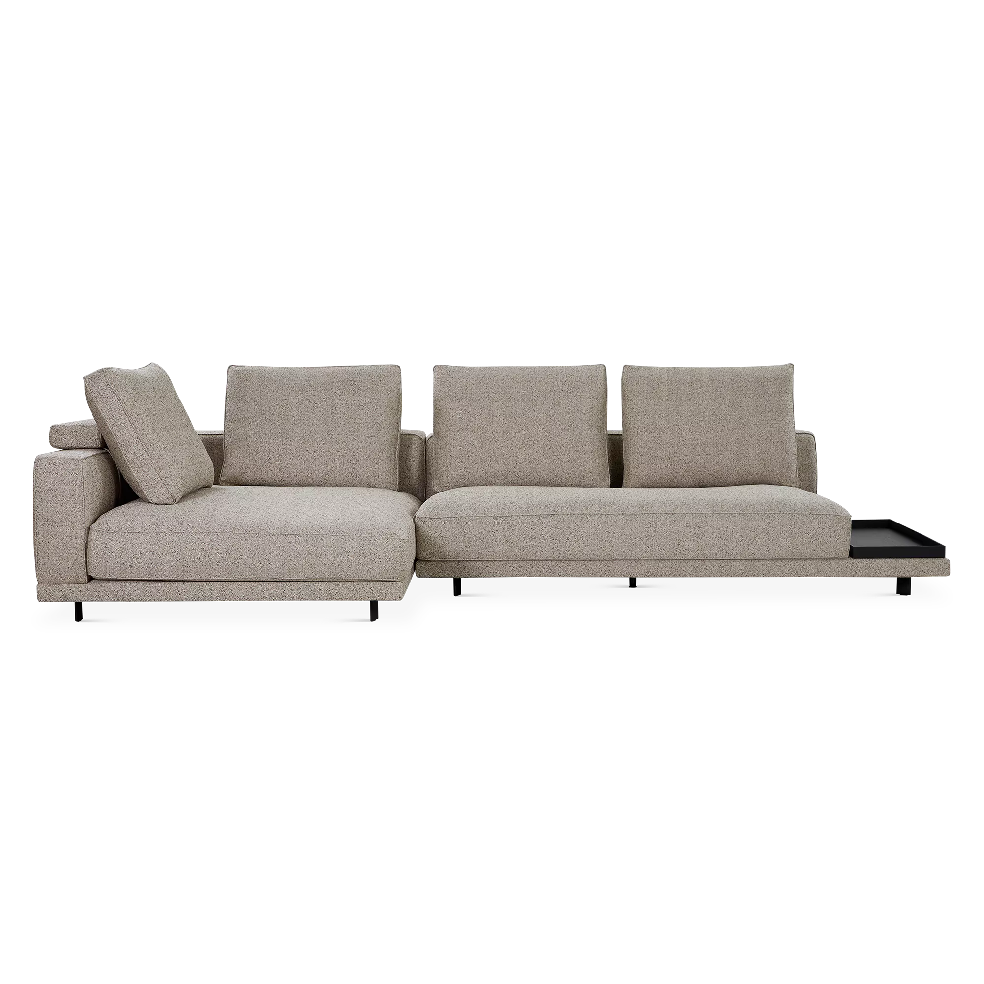Catena Dusk - Fabric-Upholstered Sectional Sofa by Furninova