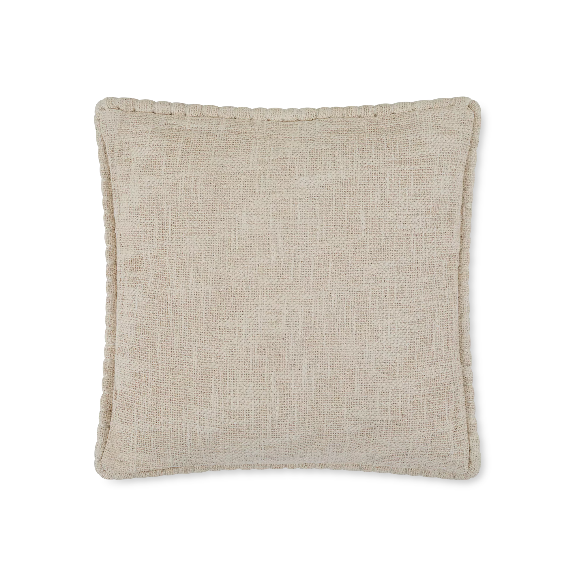 Faurei - Textured Cotton and Wool Cushion with Piping