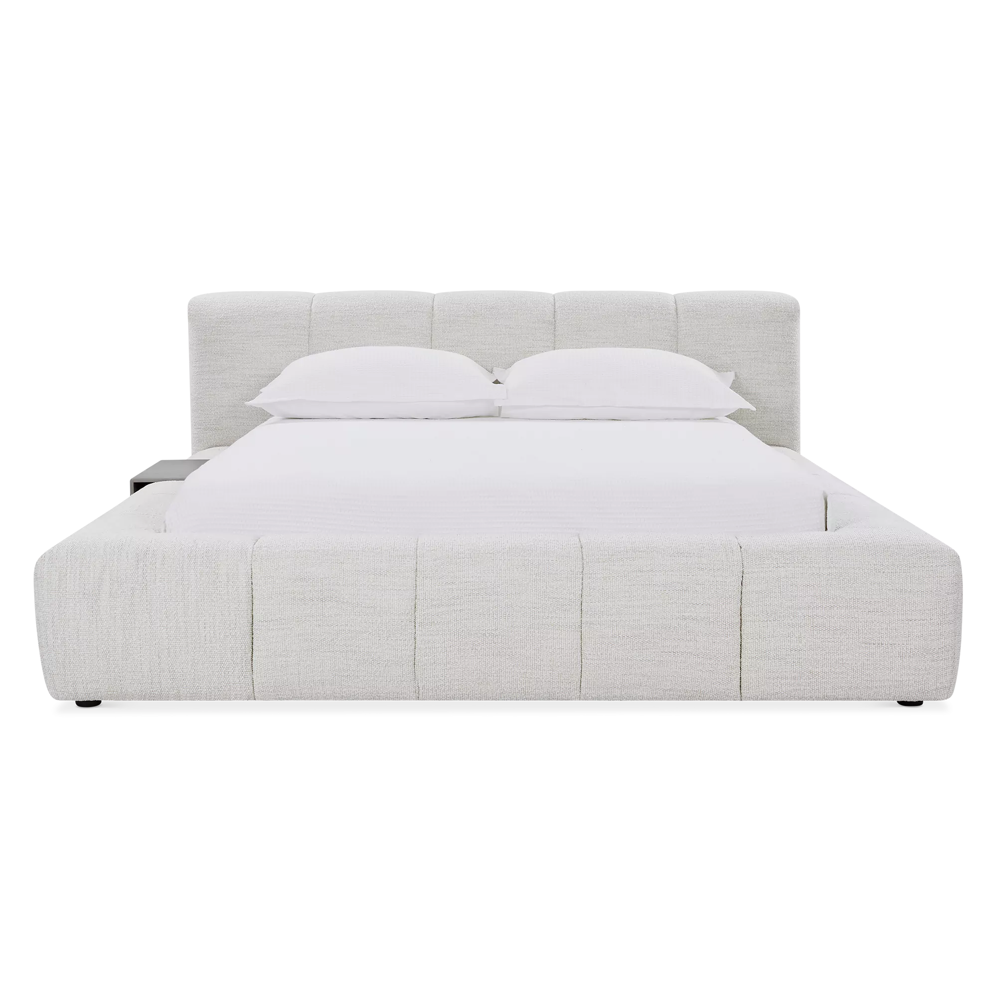 Fiona - Bouclé Fabric Upholstered Bed - Image 2