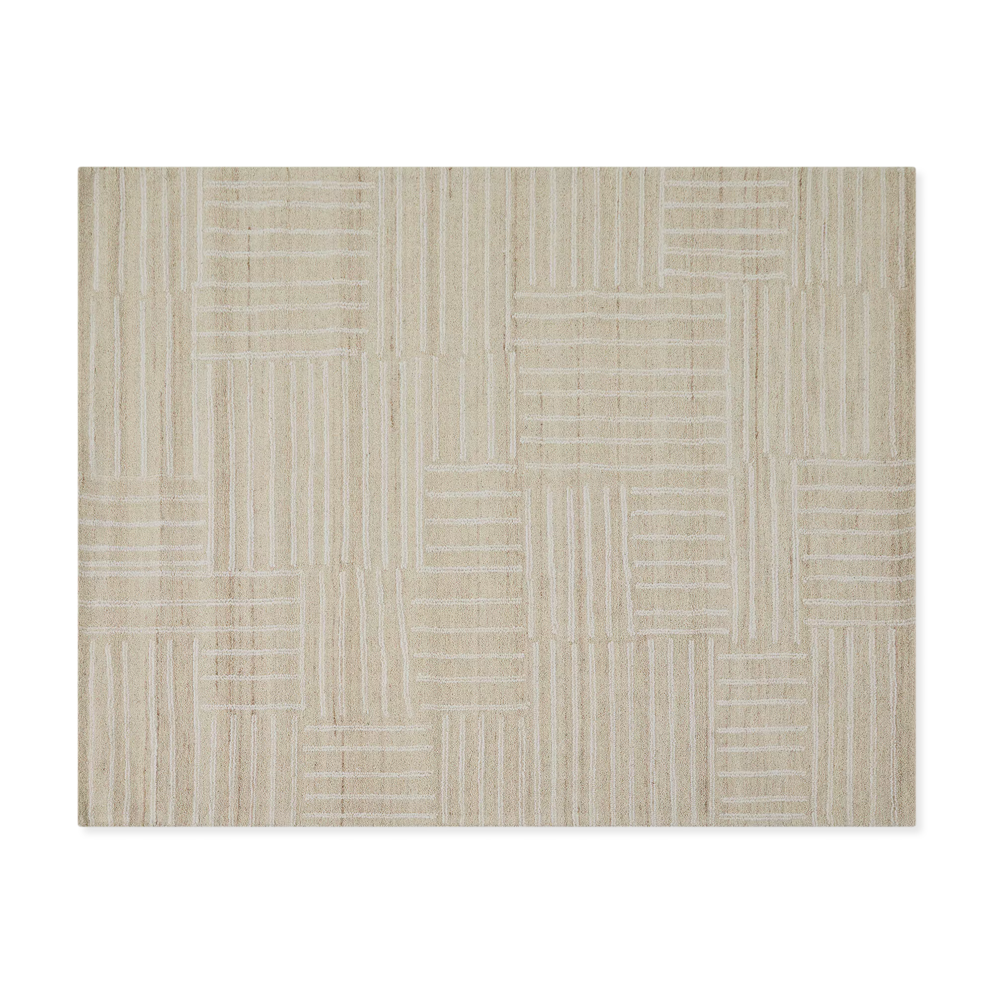 Kubusi - Cotton and Wool Checkered Rug