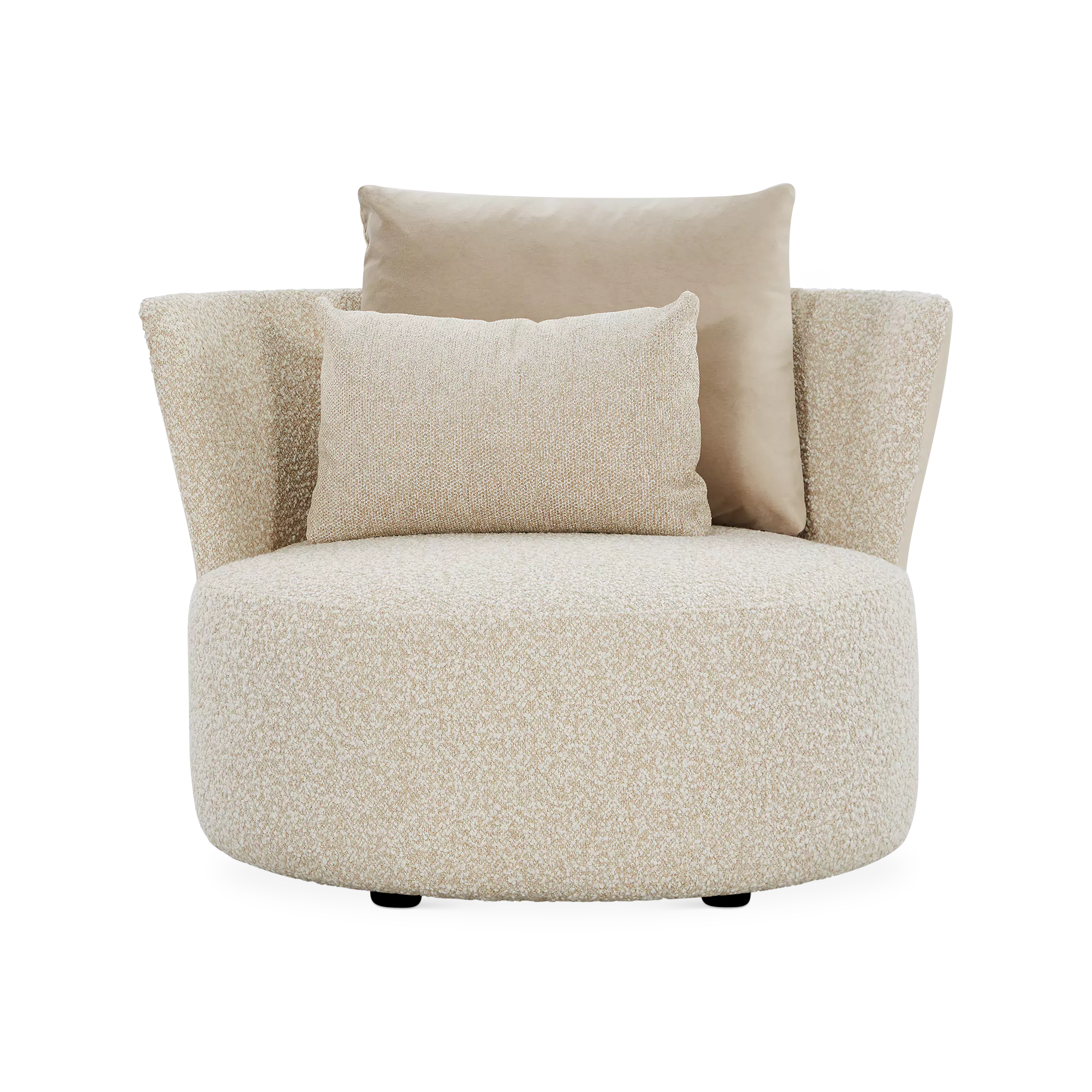 Love - Large Leather and Fabric Armchair