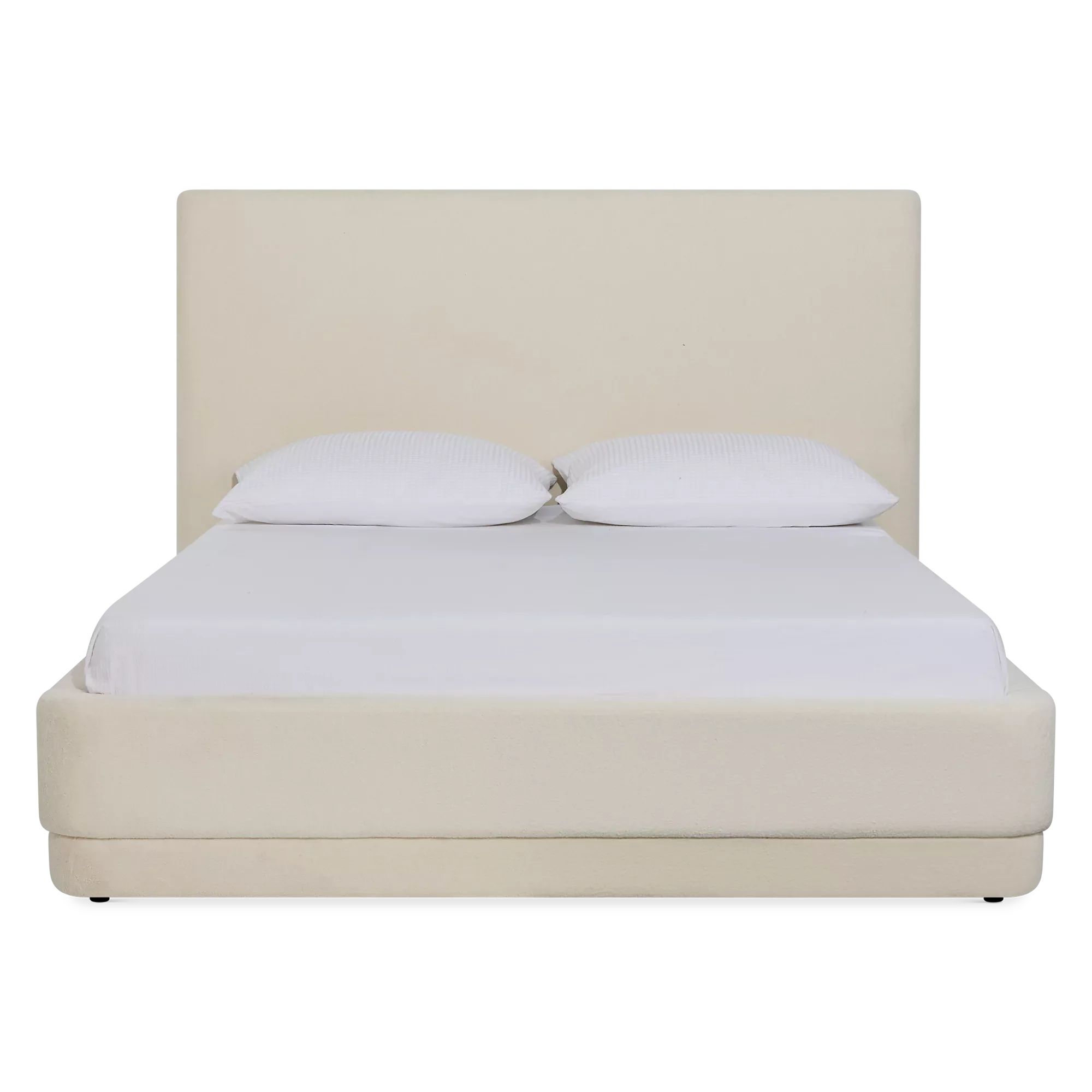 Nube - Bouclé–Fabric Upholstered Bed