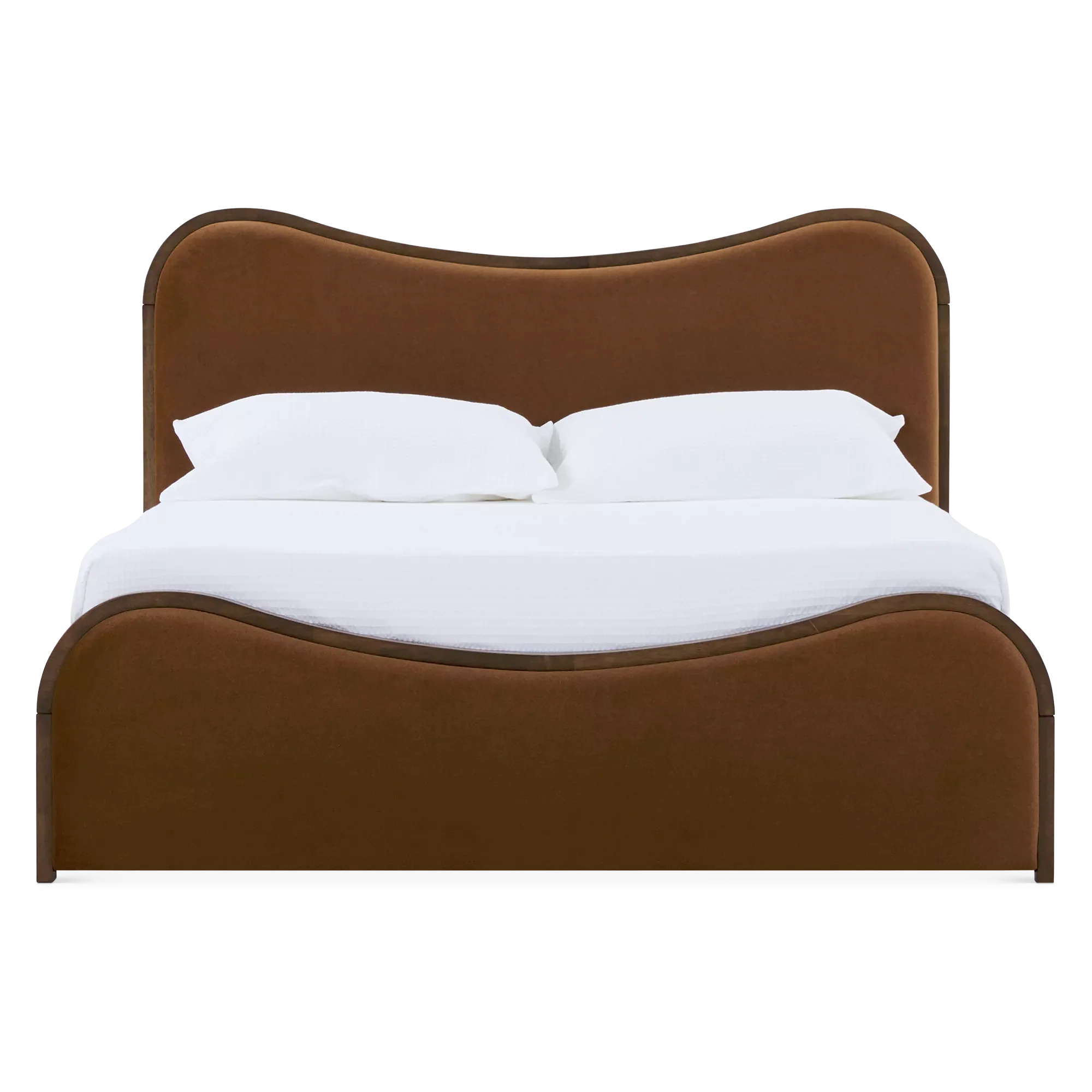 Oda - Modern Wood and Fabric Bed