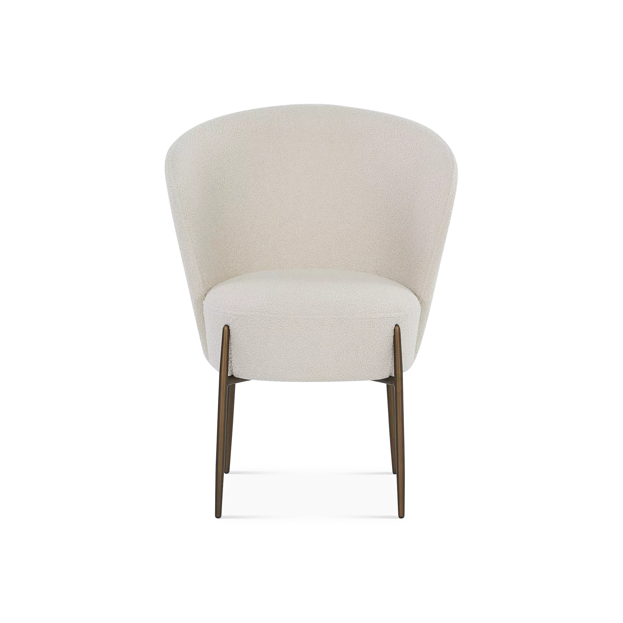 Orbit - Bouclé Fabric Upholstered Dining Chair