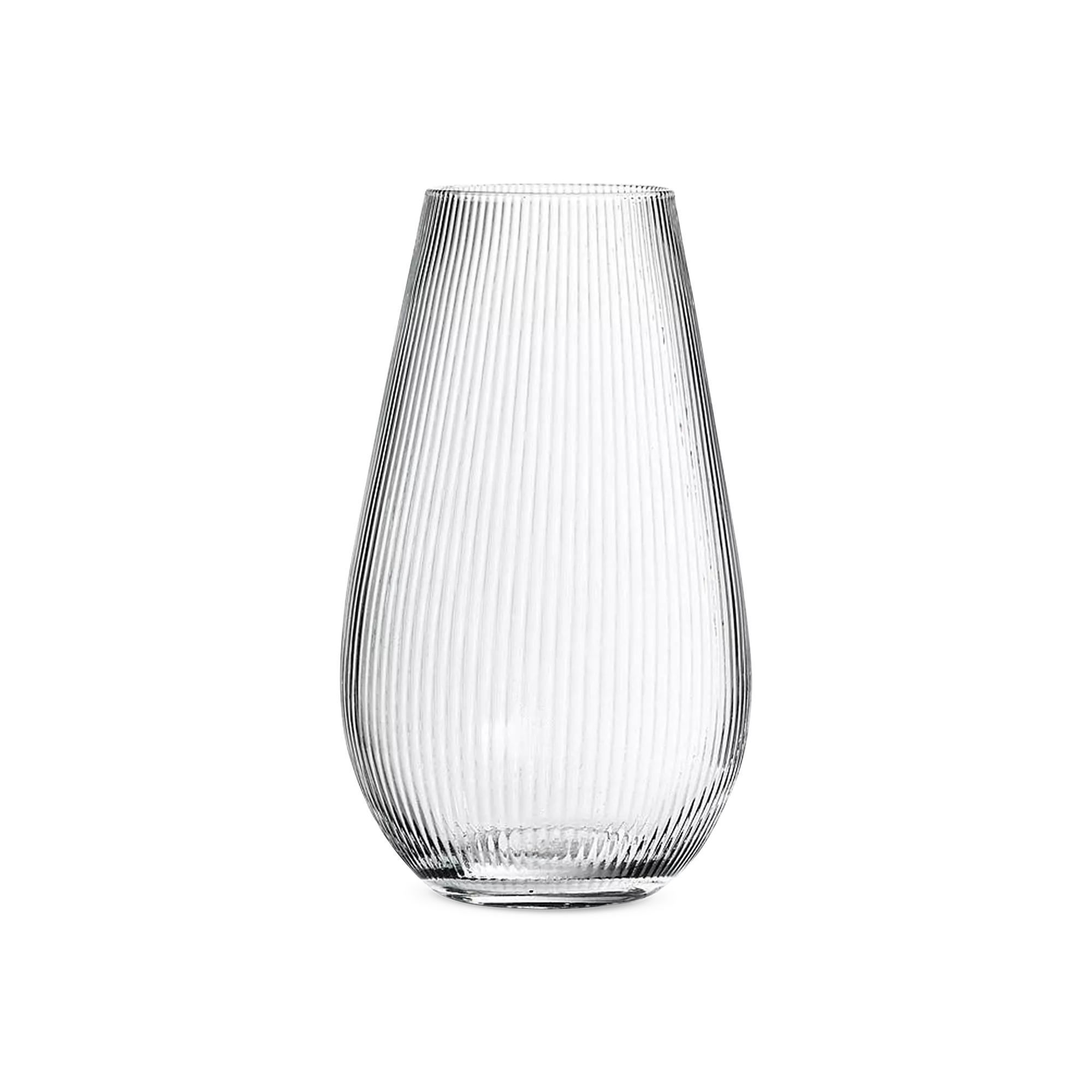 Parallel II - glass vase with textured