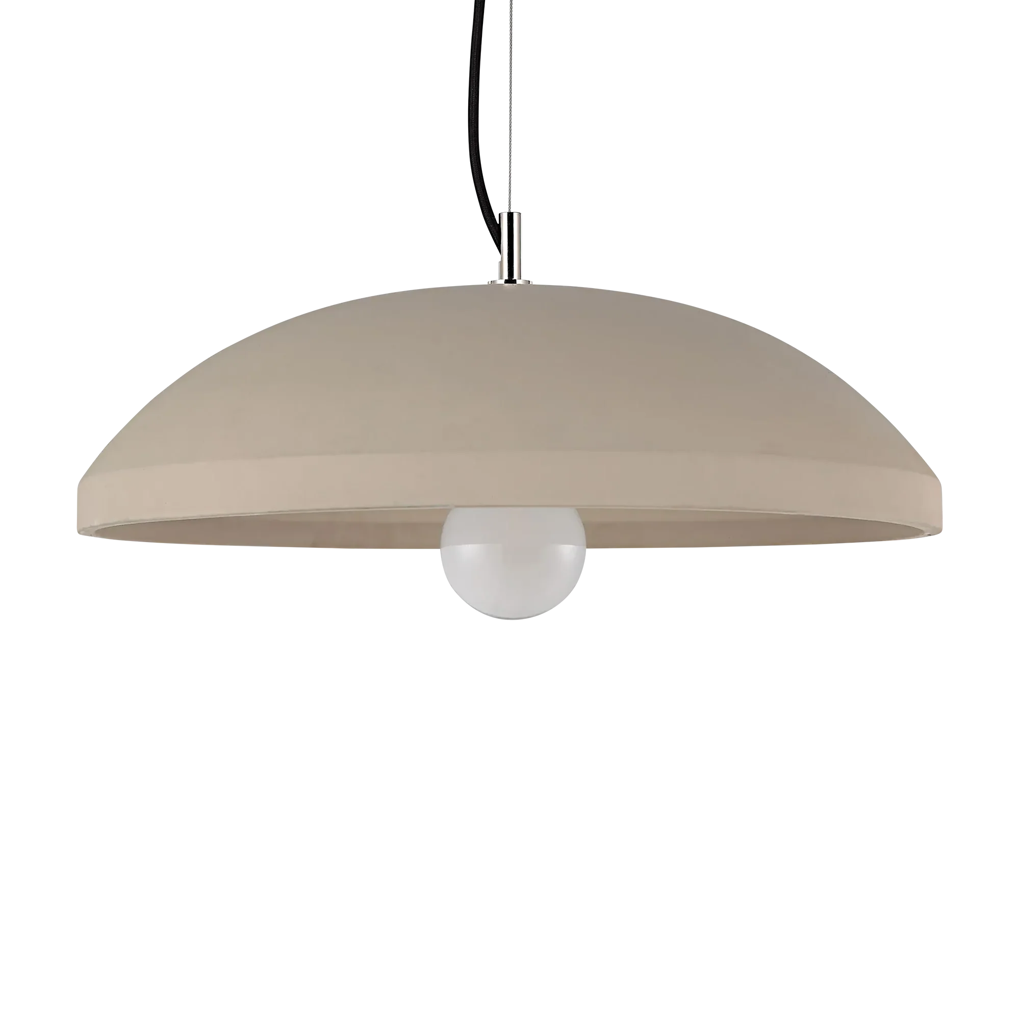 Scilla - concrete and champagne-finished iron ceiling light