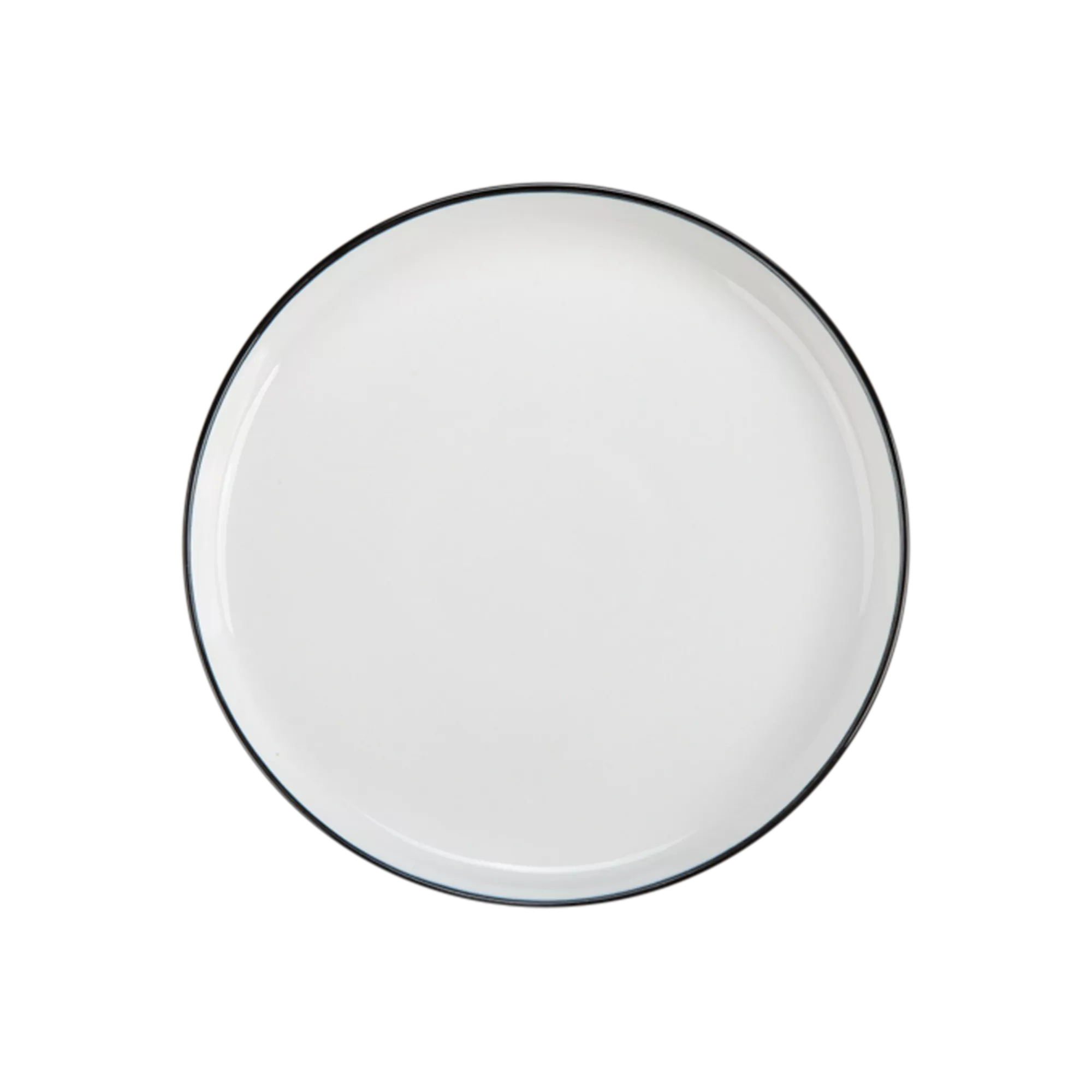 Silhouette - White Porcelain Salad Plate
