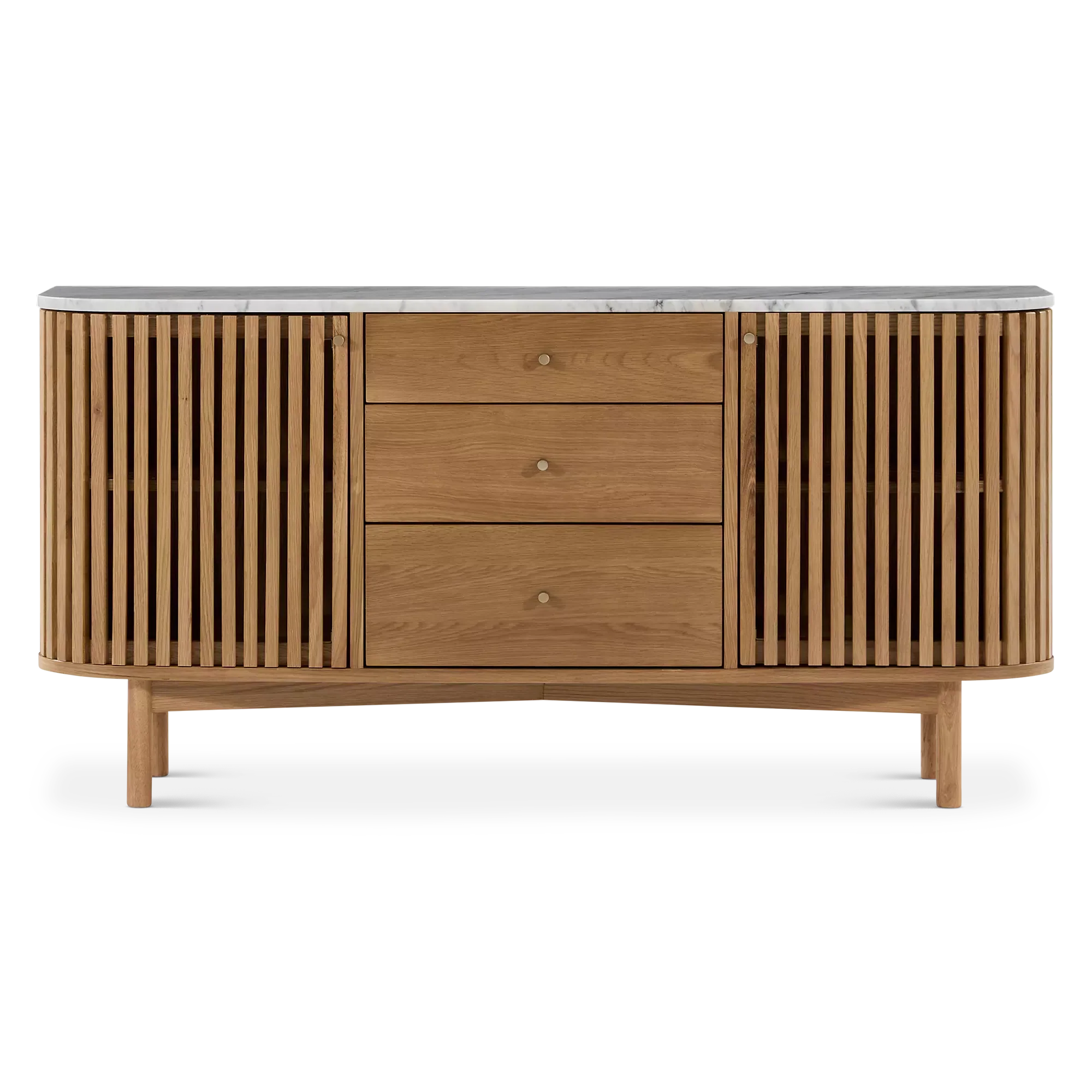 Soho - 3-drawers Oak Sideboard