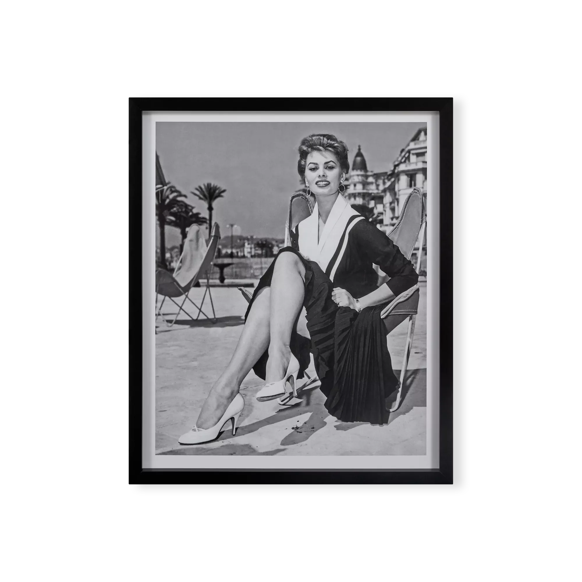 Sophia Loren at Cannes - Print