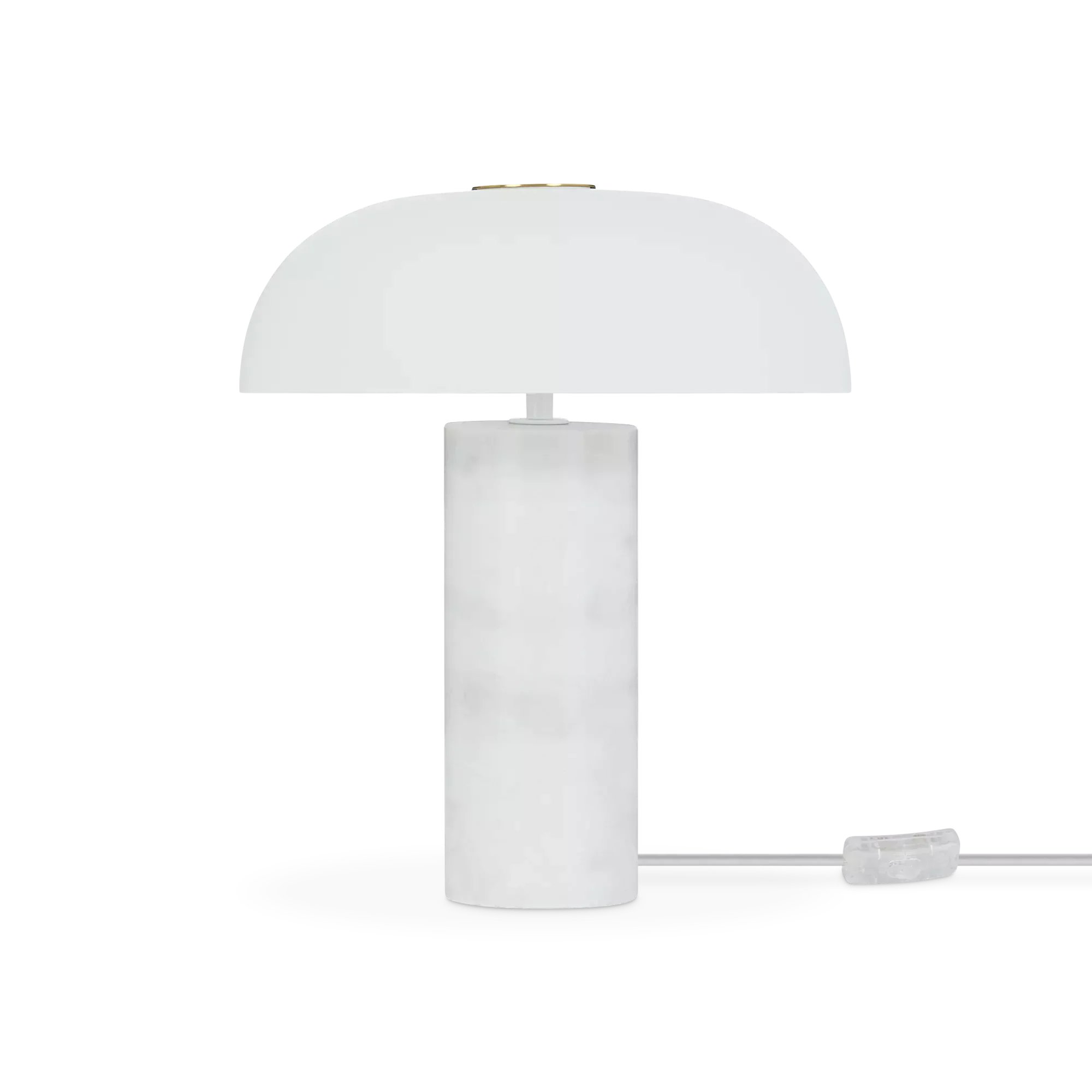 Tulle - marble and glass table lamp