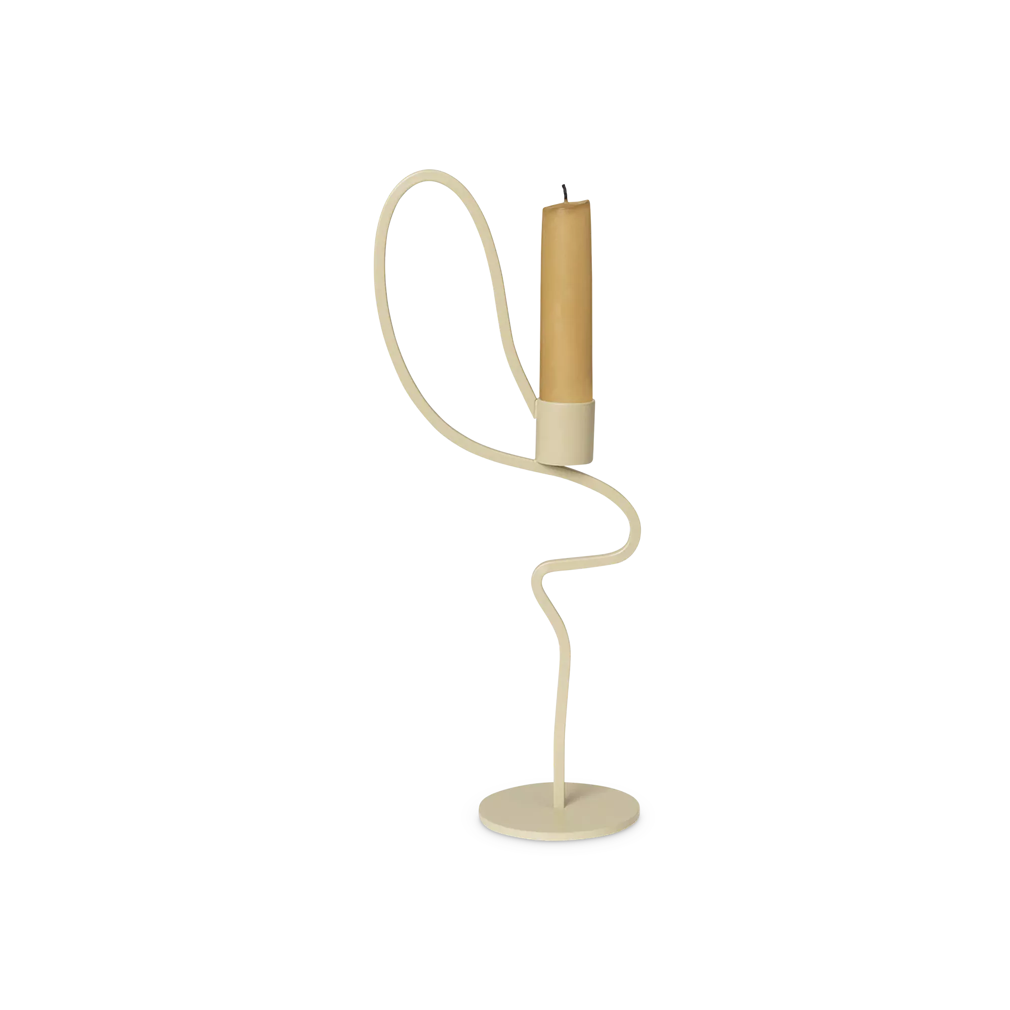 Valse - wavy metal candleholder