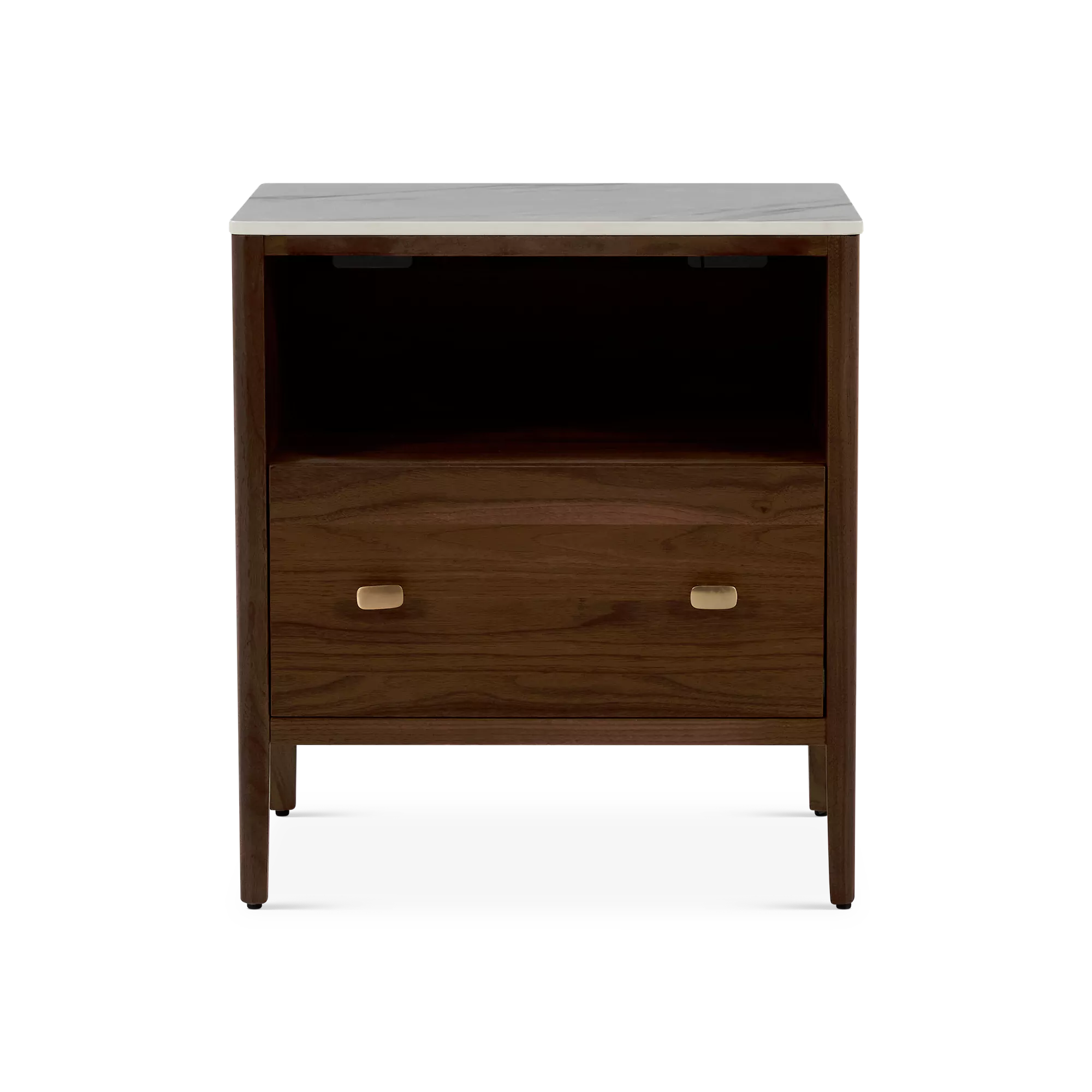 Zara - Smoked Walnut Wood Nightstand by Mobican - Image 2